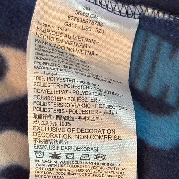 Nike Blue and Red Footies One Piece - Picture 4 of 5